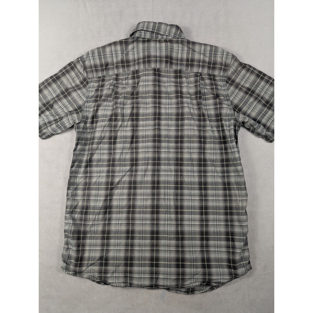 Set of 2 Carhartt Rugged Flex Relaxed Fit Plaid Pearl Snap Button-up Mens Size M - Picture 3 of 8